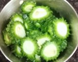 A picture of step 2 of Crispy Spicy karela Fry.