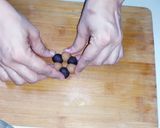 A picture of step 3 of Biscuit peda.
