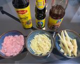 รูปขั้นตอนการทำที่ 1 ของ หมูผัดขิง ไข่ขยี้