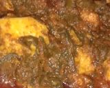 A picture of step 5 of Egg and Spinach curry.