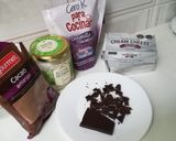 Foto del paso 1 de la receta: Brownie cetogénico helado / Keto brownie choco balls