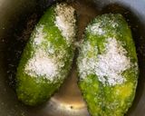 A picture of step 1 of Stuffed Karele or Bitter Gourd with Chicken Qeema in Kashimiri style.