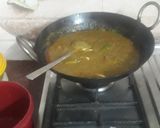 A picture of step 4 of Sarson da saag makki di roti.