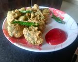 पालक पकोड़े (Palak pakode recipe in Hindi) रेसिपी चरण 5 फोटो