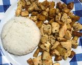 Foto del paso 6 de la receta: Pollo a la mostaza con papas y arroz 🍗🥔🍚