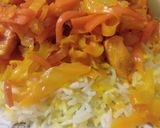 عکس مرحله 1 از دستور کلم پلو مخلوط