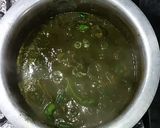 A picture of step 5 of Palak Gosht.