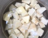 A picture of step 1 of Yam balls.