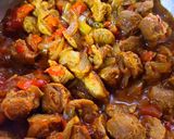 A picture of step 5 of Masala Soya Chunk.
