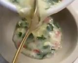 A picture of step 5 of Oilless basil egg.