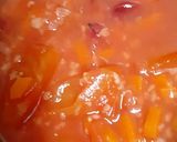 A picture of step 1 of Red Velvety soup.