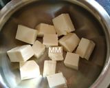 A picture of step 1 of Pan fried Tangy Tofu.