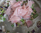 Foto del paso 1 de la receta: Salsa de jamón y verdeo para pastas 🍝
