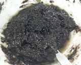 A picture of step 1 of Creamy dark chocolate caramel pudding.