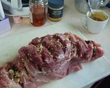 Foto del paso 1 de la receta: Cerdo relleno de roquefort, almendras y ciruelas pasas..😋