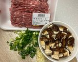 香菇蔥蒜炒肉末的食譜步驟1照片