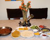 A picture of step 3 of Chile con carne taco bar.