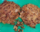 A picture of step 1 of Red and green lentil burger.