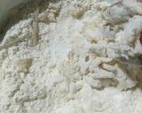 A picture of step 2 of No yeast no cheese pizza.