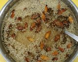 A picture of step 1 of Posta dana (khas khas)and badaam halwa.