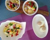 A picture of step 9 of Potato salad wight a side of deviled eggs.