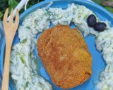 Töltött, rántott cukkinitekercs (vegán) recept fázis 7 fotója