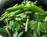 A picture of step 1 of Dal palak with mix veg kofta.