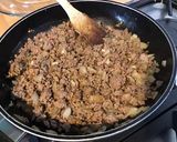 Une image de l'étape 6 de Farce/sauce au bœuf, courgette, tomates et oignon au bouillon de courge et cumin.