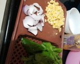 A picture of step 1 of Palka corn soup.