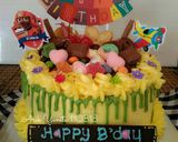 Foto langkah ke 10 dari resep Bolu Nutrisari 4 telor, basecake kue tart.