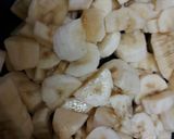 A picture of step 1 of Banana Chaat.