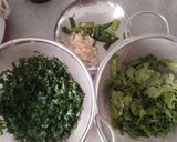 A picture of step 1 of Green Rice with Paneer and Vegetables in Creamy Cheesy Ragi Sauce.