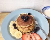 A picture of step 4 of Banana Oat Pancakes (Eat Clean Breakfast).