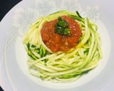 Foto del paso 3 de la receta: Nido de Espaguetis de Zucchini con Compota de Tomate Saludable 🍅