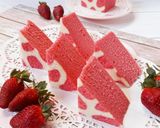 Foto langkah ke 6 dari resep 556. Bolu Kukus Santan Bermotif #SelasaBisa.