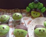 Foto langkah ke 8 dari resep Bolu Kukus Mingkem Hulk / Bolu karakter.