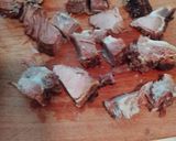 Csicseriborsó leves, füstölt alaplével, főtt füstölt mangalica tarjával.#gluténmentes recept fázis 4 fotója