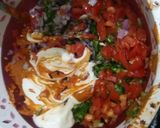 A picture of step 3 of Chilli sandwich.