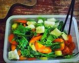 Foto langkah ke 4 dari resep 168). Salad Daun Labu Siam Saus Jeruk Nipis 🥕🥒🥔🍅🍋.