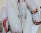 Hình bước làm 4 của món Mực dồn thịt sốt cà 💕🐙