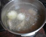 Foto del paso 2 de la receta Muslos de pollo con papas cocidas y menestra al horno