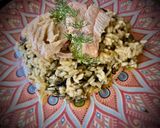 Foto del paso 6 de la receta: Arroz carnaroli con hinojo silvestre y salmón