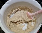 A picture of step 1 of Rye English Muffins.