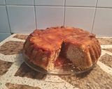 Foto del paso 11 de la receta: Torta invertida de duraznos pelones y banana🍌🍑