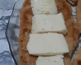 Foto del paso 2 de la receta: Milanesas al horno con mozzarella y queso azul - rúcula y tomates