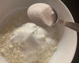 A picture of step 1 of Caribbean spiced pancakes with pineapple.