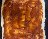 A picture of step 7 of Hawaiian Chicken Pizza.