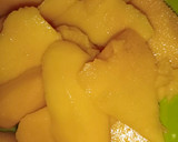 A picture of step 1 of Mango lassi.