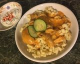 Tejfölös csirkepörkölt nokedlivel recept fázis 3 fotója