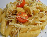 Foto del paso 2 de la receta Pasta con pollo y albahaca